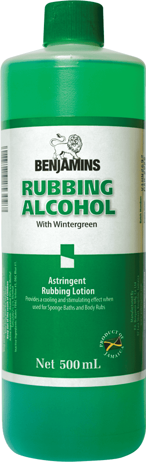 RUBBING ALCOHOL WITH WINTERGREEN, 500mL
